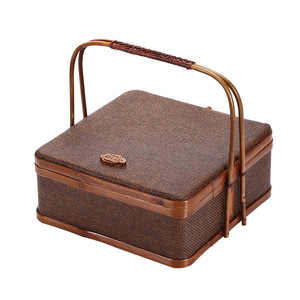 Japanese Style Rattan Woven Storage Box <b>Bamboo</b> Food <b>Container</b> Rectangle Handmade Tea Ceremony Accessory Anji Origin - Product Image 5