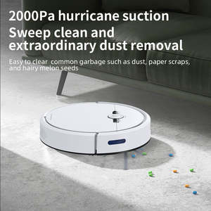 Robot aspirateur automatique, nettoyage puissant, aspiration forte, auto-recharge, balayage et lavage des sols durs, tapis, poils d'animaux, <span class=keywords><strong>garage</strong></span> - Product Image 6