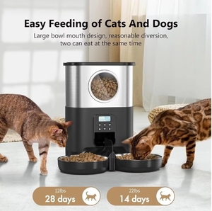 Distributeur automatique de nourriture pour chien, écologique, durable, portable, étanche IPX5, en plastique alimentaire, 5L - Product Image 2