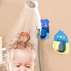 Support de pommeau de douche sans perçage, crochet universel réglable pour pommeau de douche, adapté aux pommeaux de douche de salle de bain et de toilettes. - Product Image 2