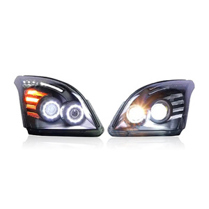 Suitable for Toyota Prado FJ150 headlights (2003-2009 models) with <b>projector</b> lenses and daytime running <b>lights</b> for modification. - Product Image 4