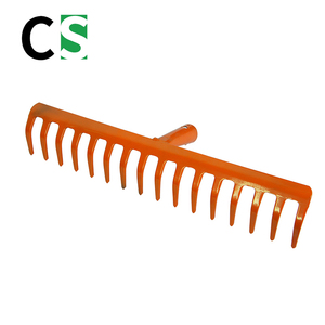 Rastrillo de Jardín de 16 Dientes de Acero al Carbono Medio para Limpiar Raíces de Hierba - Product Image 1