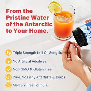 Aceite de <span class=keywords><strong>krill</strong></span> antártico de etiqueta privada <span class=keywords><strong>1000</strong></span> <span class=keywords><strong>mg</strong></span> con astaxantina y fosfolípidos de EPA DHA al 30% - Product Image 4