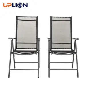 Uplion เก้าอี้อลูมิเนียม7ตำแหน่ง,เก้าอี้รับประทานอาหารในสวนแบบพับปรับได้สำหรับกลางแจ้ง