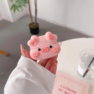 Étui de protection pour écouteurs en silicone caoutchouc personnalisé en forme de <span class=keywords><strong>cochon</strong></span> de dessin animé 3D pour Samsung Galaxy Buds 2 Pro Live FE - Product Image 2