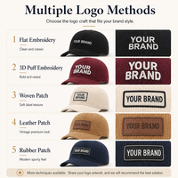 Casquette de baseball en velours côtelé à 6 panneaux avec logo personnalisé pour activités promotionnelles, équipes sportives, marques d'entreprise, esthétique vintage