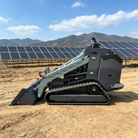Aksesoris Mini Skid Steer Loader Serbaguna dan Bucket Skid Steer Loader dengan Penggantian Cepat untuk Pekerjaan Lanskap