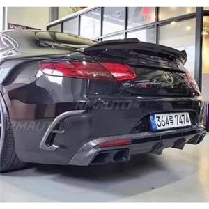 Difusor de Parachoques Trasero de Fibra de Carbono Real para Mercedes Benz Clase S COUPE W217 S63 2014, Accesorios para Automóviles - Product Image 4