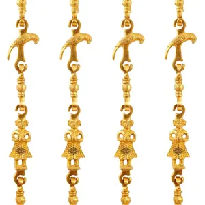 Unique Brass Jhula Chain Horse Parrot Men Guard Rudraksh Design 75.8 Inch Home Decor Accessories Wholesaler & Suppliers