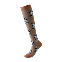 Chaussettes de Compression pour infirmières, à Compression pour les genoux, Logo personnalisé, pour chiens, chats, requin, banane, séchage rapide