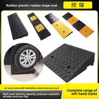 Rampe de passage pour câbles, seuil de sécurité, ralentisseur de vitesse en plastique et caoutchouc, installation par vis pour voie automobile