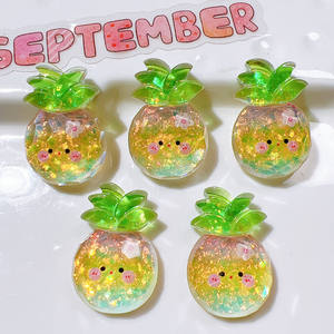 Accessoires en résine accessoires de bricolage en gros boucle de chaussure matériaux faits à la main tasse d'eau crème colle couvre-chef AB colle fruits - Product Image 6