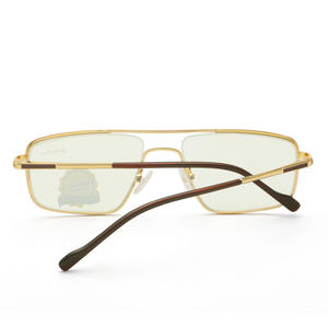 แบรนด์ลัคกี้กรอบแว่นตาโลหะทรงสี่เหลี่ยม 5123 ป้องกันแสงสีฟ้าแบบเต็มขอบสำหรับผู้ใหญ่ทั้งชายและหญิง - Product Image 1