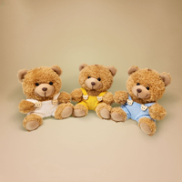 Cadeaux promotionnels de mariage Mini ours en peluche animal porte-clés avec t-shirt Porte-clés peluche personnalisé