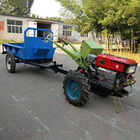 Mini-tracteur agricole à deux roues, motoculteur rotatif manuel, tracteurs agricoles multifonctionnels