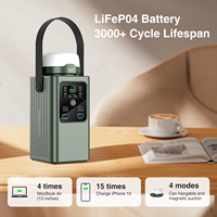 Station d'alimentation PD 100W 65W, charge rapide, Powerbank 62000mAh avec lampe torche LED, base magnétique, batterie de camping en plein air