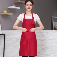 Tablier de cuisine sans manches en polyester, lavable, durable, réutilisable, à texture lin, écologique, personnalisable, pour impression par transfert thermique