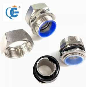 Konektor ketat cairan tipe sudut selang seng sesuai konektor konduit fleksibel - Product Image 2