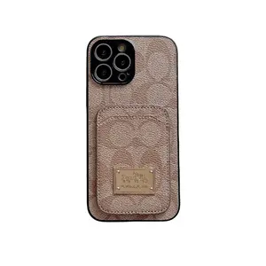 Nuovo Design di lusso di alta qualità custodia in pelle con Slot per schede tascabili custodia per telefono cellulare per iPhone