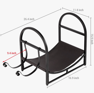 Porta Legna in Metallo per Esterni con Tetto Inclinato Antipioggia, Stile Tradizionale Britannico, con Istruzioni <span class=keywords><strong>Fai</strong></span>-<span class=keywords><strong>da</strong></span>-<span class=keywords><strong>Te</strong></span> Facili <span class=keywords><strong>da</strong></span> Usare - Product Image 2