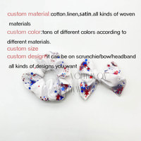Motif personnalisé Impression longue queue de cheveux pour écolières Tissu Base boule cheveux accessoire