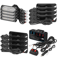DXZ LKW-Warnleuchte DC12V LED Auto-Mittelgitter-Blitzwarnleuchte Universelle Passform CE-Zertifiziert Bernstein/Gelb/Weiß Licht