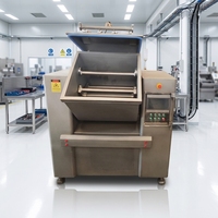Mélangeur à pâte électrique automatique en acier inoxydable 25 kg/50 kg/100 kg/200 kg, pétrin horizontal commercial pour boulangerie, restaurant, neuf