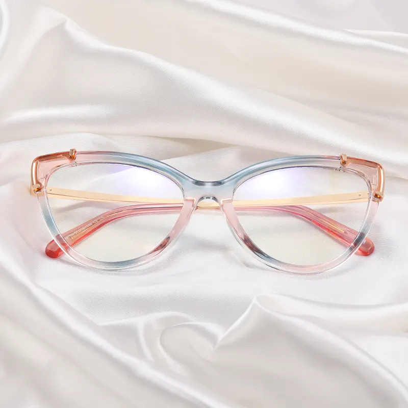 95709 TR90หญิงแว่นตาใสแมวตาแว่นตากรอบแว่นตาผู้หญิง
