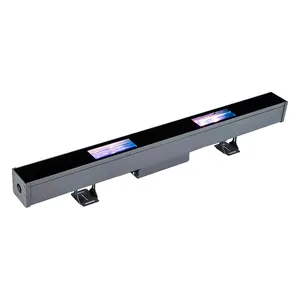 AC220V Kaca Optik DMX512 RGBW IP66 Luar Ruangan Waterwave Slider Pencahayaan 80W LED Lampu Cuci Dinding