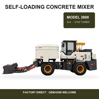 Camion malaxeur à béton Foton haute efficacité, 2 mètres cubes, auto-chargeur, tambour rotatif, moteur, système entièrement hydraulique 1