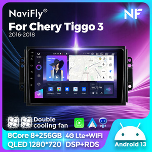 NaviFly NF más nuevo Android13 8core + 256GB 1280*720 QLED indash radio de coche para Chery Tiggo 3 2016-2018 con sistema de navegación de coche - Product Image 2
