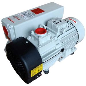 Bomba de vacío de paletas rotativas de una etapa con sellado de aceite Leybold Sogevac SV40B, 1 HP, motor eléctrico de 380 V, conexión de brida - Product Image 2