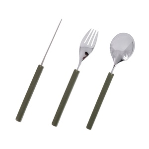 Free Sample 3pcs Camping <b>Picnic</b> Tableware Multi-function luxury Folding <b>Cutlery</b> <b>Set</b> Utensil <b>Set</b> - Product Image 5