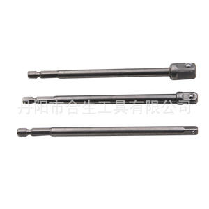 Juego de varillas adaptadoras de vástago hexagonal extendido Mr Drill, 150 mm, acero al carbono, 3 piezas, para destornilladores neumáticos eléctricos - Product Image 1