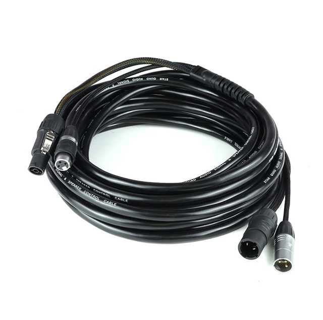 Waterproof 5 Meter Combo Cable IP65 True1 XLR 3Pin DMX Wire IP Combo Cable Male to Female for Outdoor Stage Moving Head Light