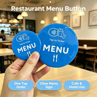 Etiqueta Mini RFID ISO de 13.56MHz con NFC y Resina Epoxi Impermeable, Etiqueta Inteligente para Menús, para Pedidos de Comida en Hoteles, Pagos y Uso como Tarjeta de Membresía