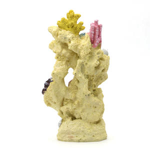 Aquarium Koraal Decoratie Hars Aquarium Verbergt Berggrot <span class=keywords><strong>Betta</strong></span> Vissen Schuilplaats Rots Koraalrif Ornament - Product Image 2