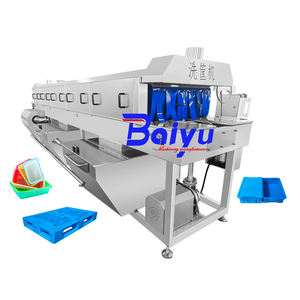 Máquina Automática de Lavado de Cajas Baiyu para Limpieza de Bandejas y Cestas de Plástico de Fábrica con Pulverización de Alta Presión - Product Image 6