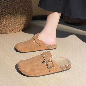 Sandalias Planas Minimalistas Tipo Zueco para Mujer, con Hebilla Ajustable, para Uso Diario Informal - Product Image 4