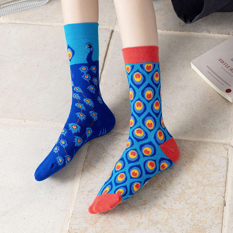 New Design AB Combed Cotton Fashion Fashion Custom Made Socks Happy Socks Wholesale