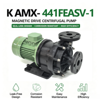 Bomba Centrífuga de Accionamiento Magnético Eléctrico K AMX-441FEASV-1 de 1 HP, OEM 220/380V 300L/min, para Circulación de Productos Químicos en Galvanoplastia