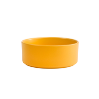 Accessoires pour chiens et chats en gros : Gamelle double surélevée en céramique avec cadre en bambou écologique de luxe pour aliments et eau