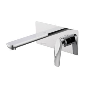 Grifo de Lavabo Empotrado para Baño, Cromado, Monomando, Mezclador de Agua Fría y Caliente, Instalación Oculta, Cartucho de Cobre, Montaje en Pared - Product Image 1