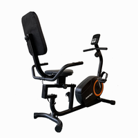 Vélo d'exercice couché magnétique pour usage domestique, entraînement cardiovasculaire intérieur avec siège et dossier