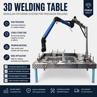 Table de soudage entièrement nitruée 3000x1500, établi de soudage en fonte à positionnement multi-angles