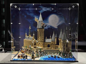 Vitrine <span class=keywords><strong>de</strong></span> présentation pour figurines, boîte <span class=keywords><strong>de</strong></span> rangement 71043, montage facile en DIY pour le château <span class=keywords><strong>de</strong></span> <span class=keywords><strong>Poudlard</strong></span>, boîte à briques transparente anti-poussière et boîte cadeau - Product Image 5