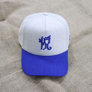 Nhà Máy Tùy Chỉnh Chất Lượng Cao 5 Bảng Điều Chỉnh Vải Grey Linen Với 3D Thêu Hat Cho Nam Giới Giản Dị Hat - Product Image 2