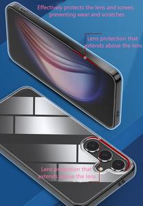 Coque de téléphone transparente en TPU souple à haute transparence, simple et anti-jaunissement, avec grand trou pour l'appareil photo, compatible avec Samsung S24 Ultra - Product Image 2