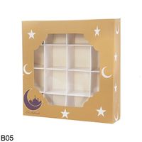 IMEE Luxe Ramadan Doux Cadeau Emballage Boîte Islamique Musulman Festival Eid Mubarak Chocolat Bonbons Boîtes Or Couleur Personnalisée