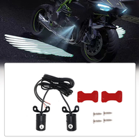 Feux de projection LED Ailes d'Ange pour moto, éclairage de bienvenue, lumière décorative modifiée pour moto, lampes laser LED Ailes d'Ange